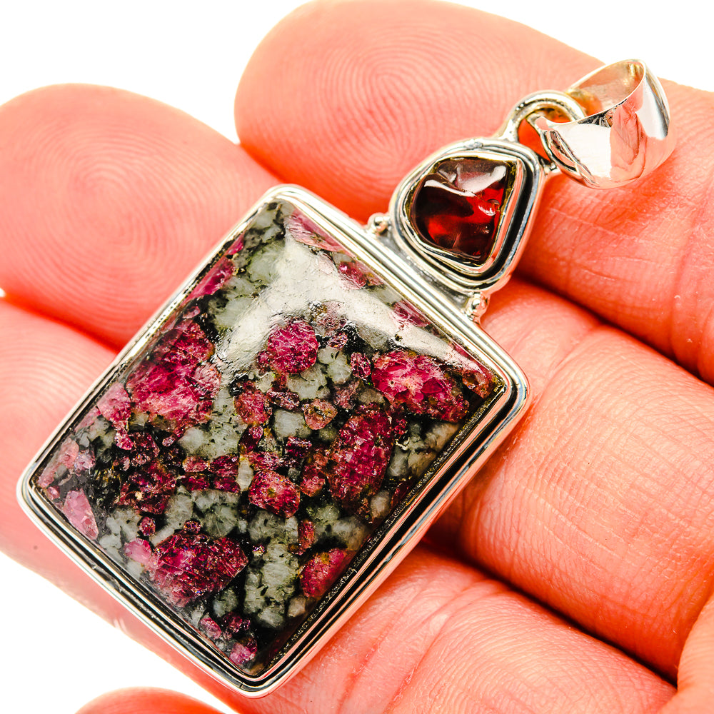 Russian Eudialyte Pendants handcrafted by Ana Silver Co - PD30541