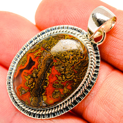 Moroccan Agate Pendants handcrafted by Ana Silver Co - PD30545