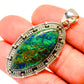 Azurite In Malachite Pendants handcrafted by Ana Silver Co - PD30548