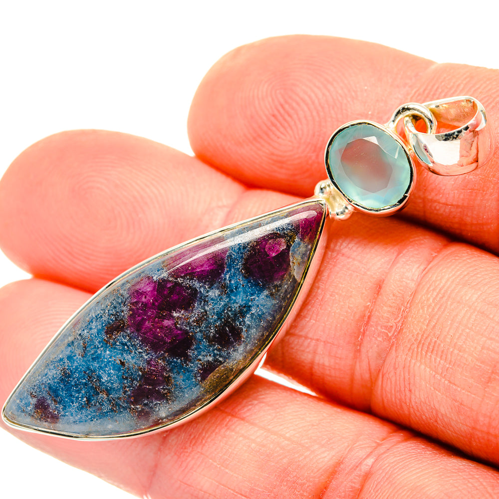 Ruby Fuchsite Pendants handcrafted by Ana Silver Co - PD30549