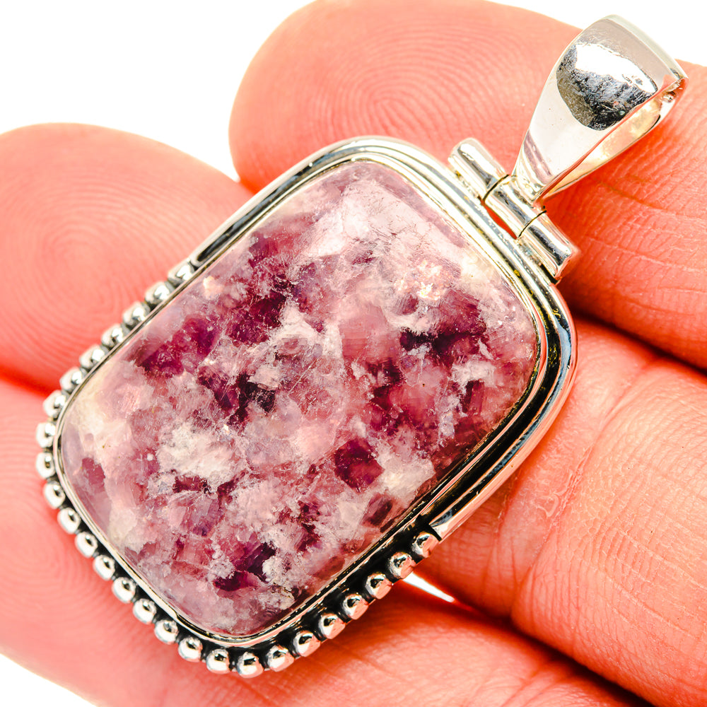 Lepidolite Pendants handcrafted by Ana Silver Co - PD30550