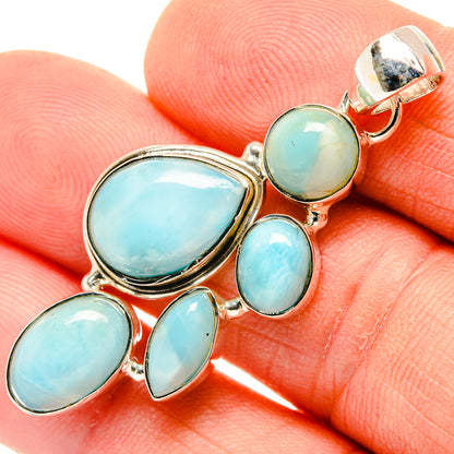Larimar Pendants handcrafted by Ana Silver Co - PD30551
