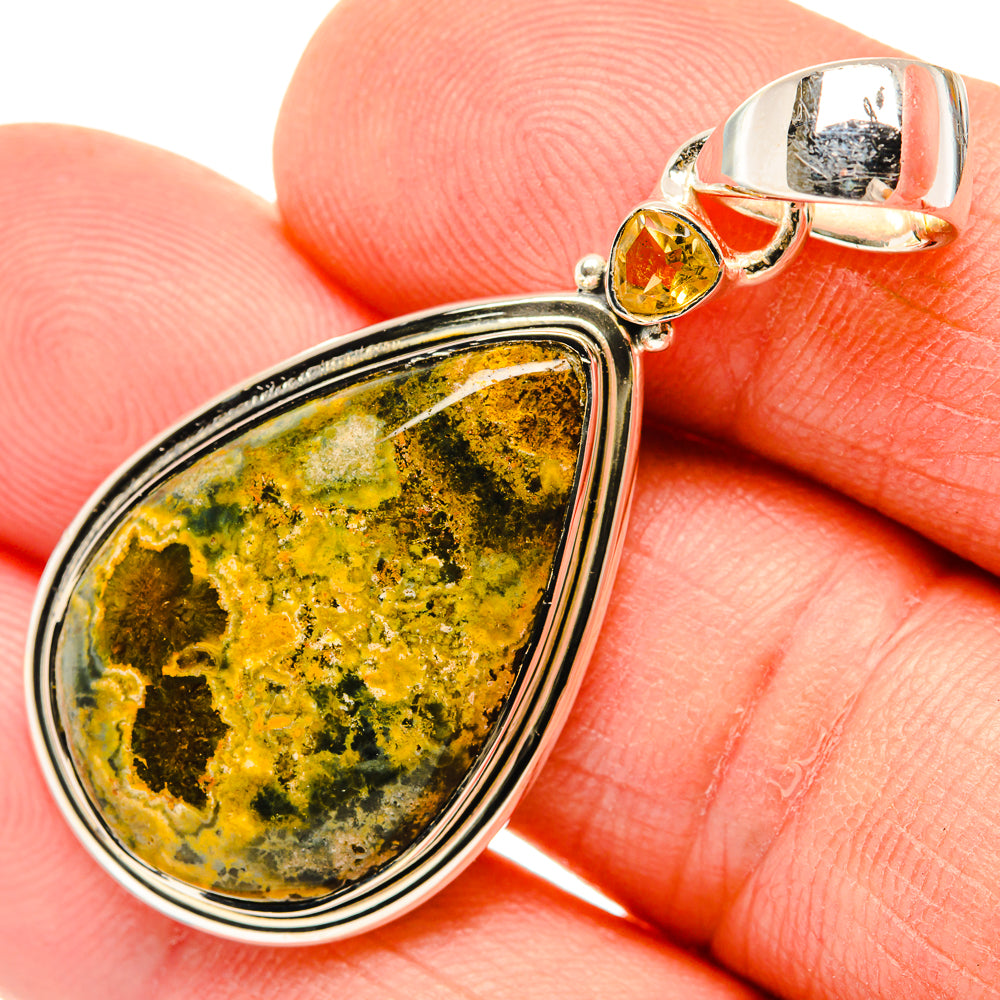 Ocean Jasper Pendants handcrafted by Ana Silver Co - PD30554