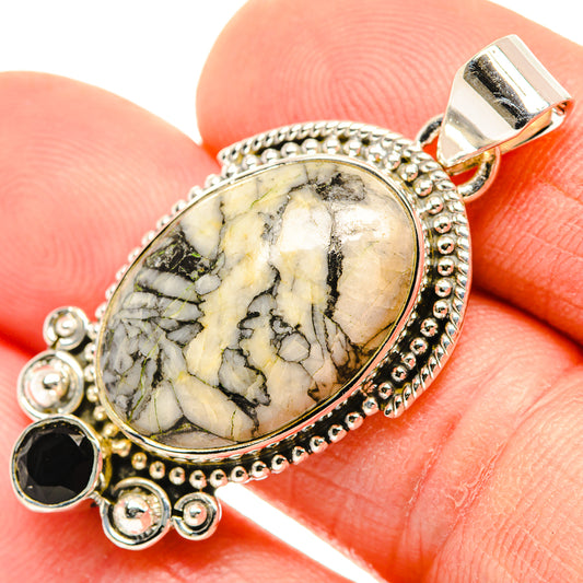 Pinolith Jasper Pendants handcrafted by Ana Silver Co - PD30558