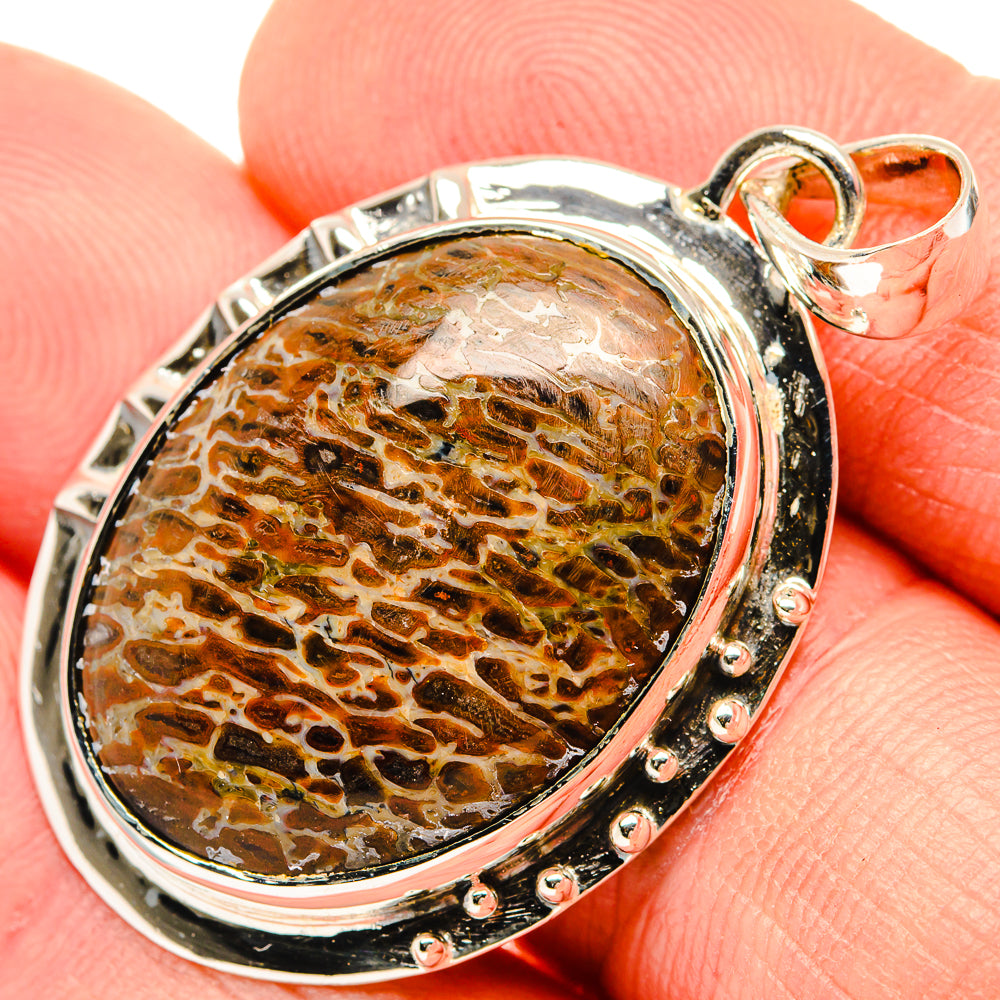 Dinosaur Bone Pendants handcrafted by Ana Silver Co - PD30561