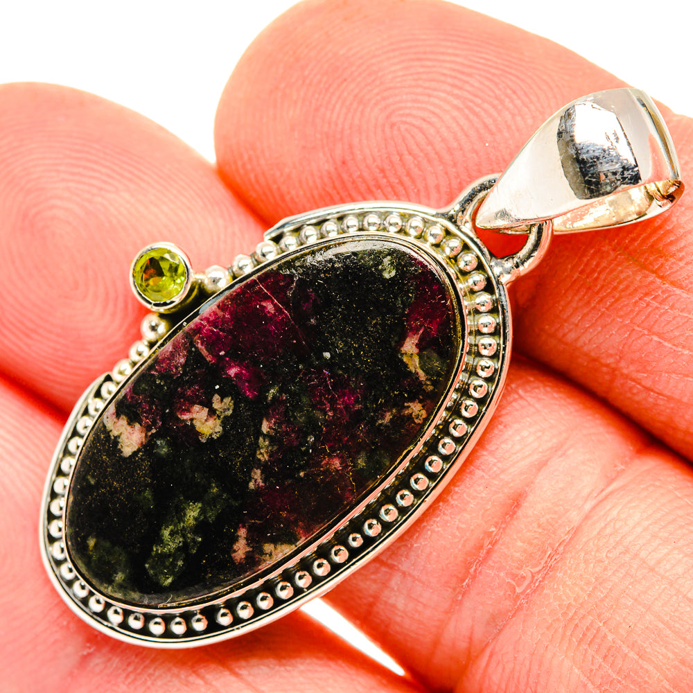 Russian Eudialyte Pendants handcrafted by Ana Silver Co - PD30565