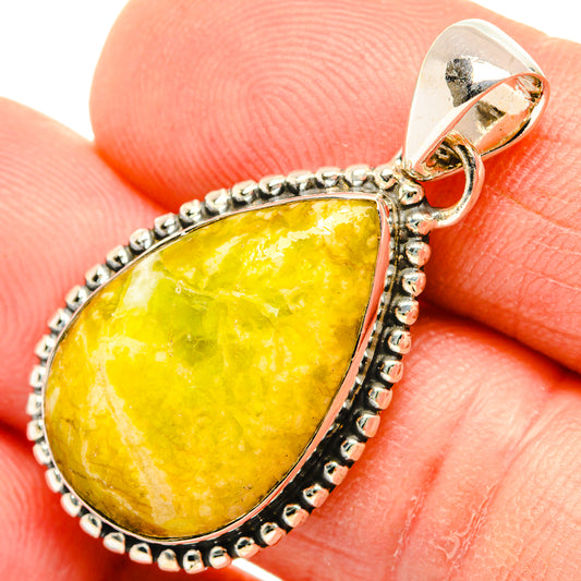 Lemon Jasper Pendants handcrafted by Ana Silver Co - PD30573