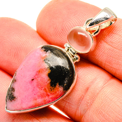Rhodonite Pendants handcrafted by Ana Silver Co - PD30576
