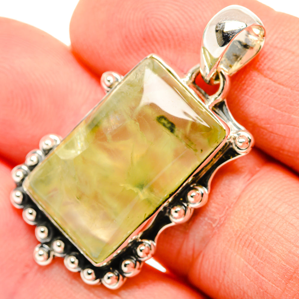 Prehnite Pendants handcrafted by Ana Silver Co - PD30578
