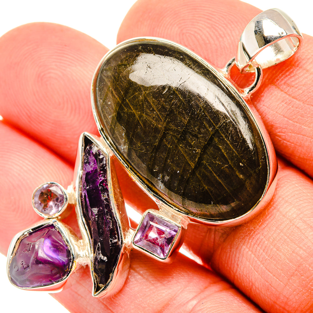 Labradorite Pendants handcrafted by Ana Silver Co - PD30586