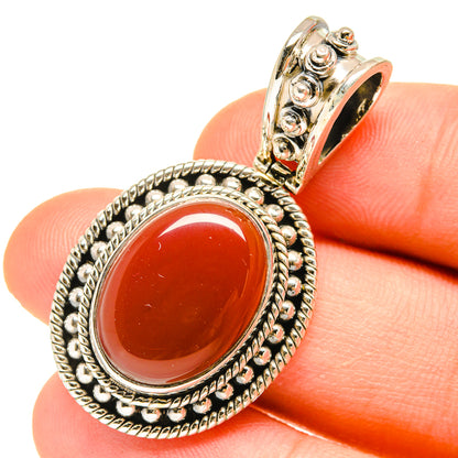 Carnelian Pendants handcrafted by Ana Silver Co - PD3059