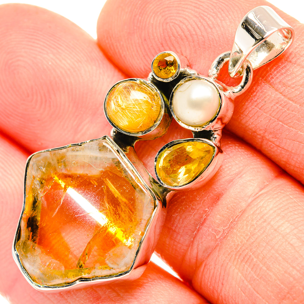Citrine Pendants handcrafted by Ana Silver Co - PD30594