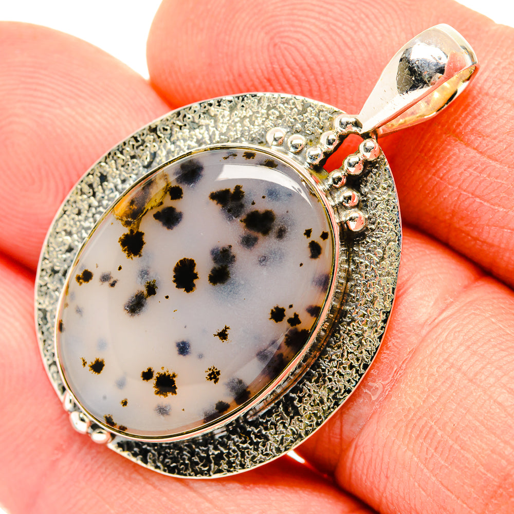 Dendritic Opal Pendants handcrafted by Ana Silver Co - PD30599