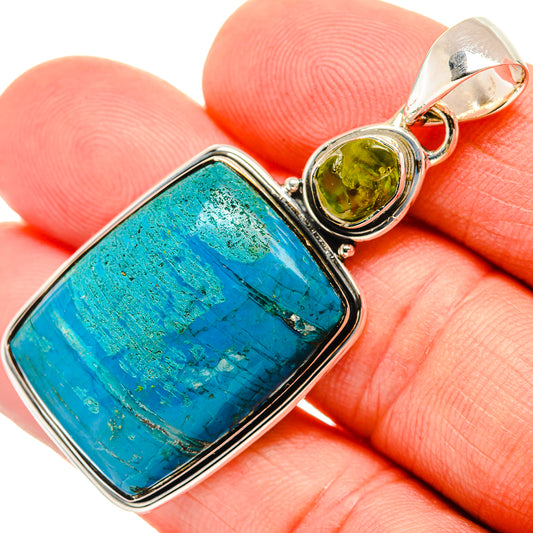 Chrysocolla Pendants handcrafted by Ana Silver Co - PD30607