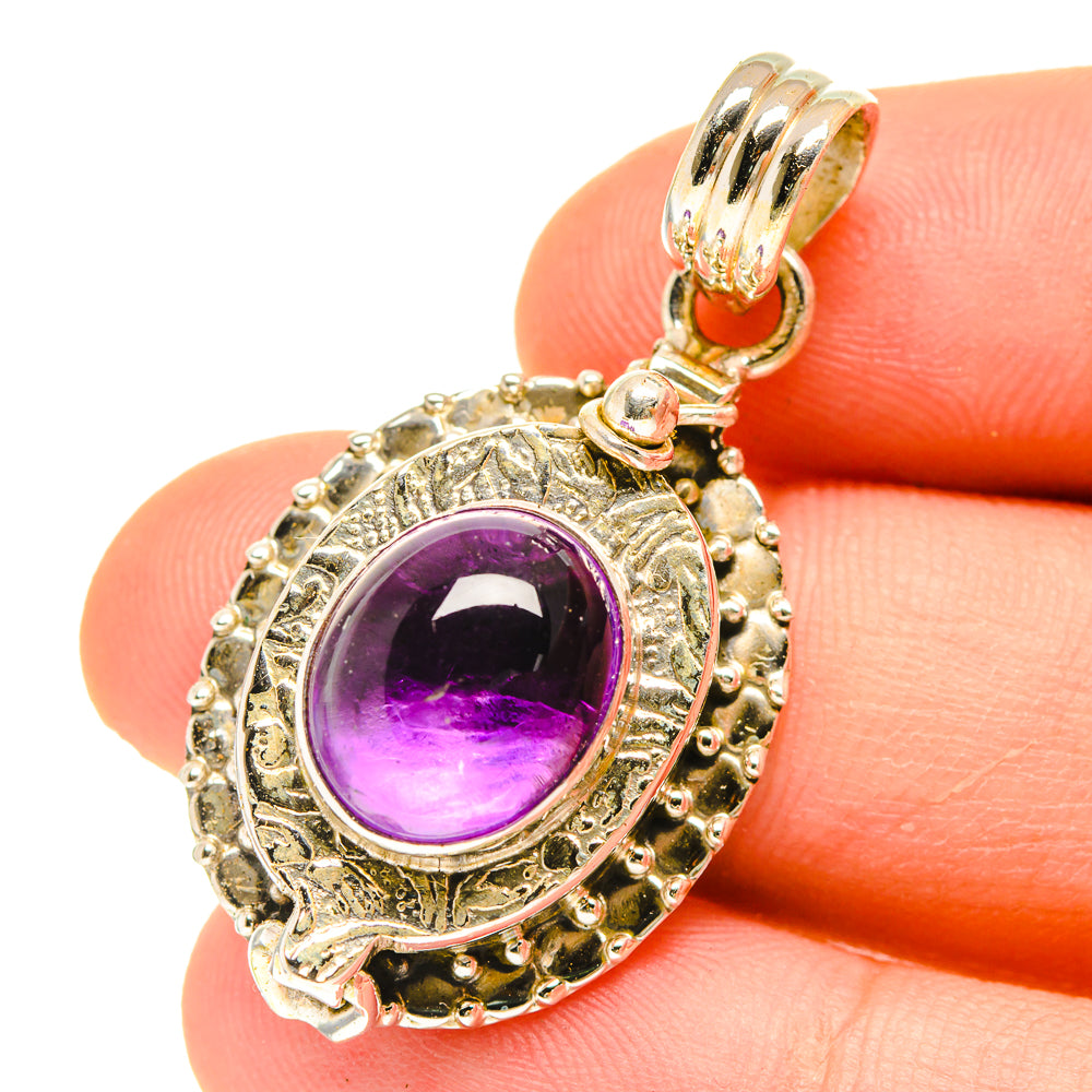 Amethyst Pendants handcrafted by Ana Silver Co - PD3061
