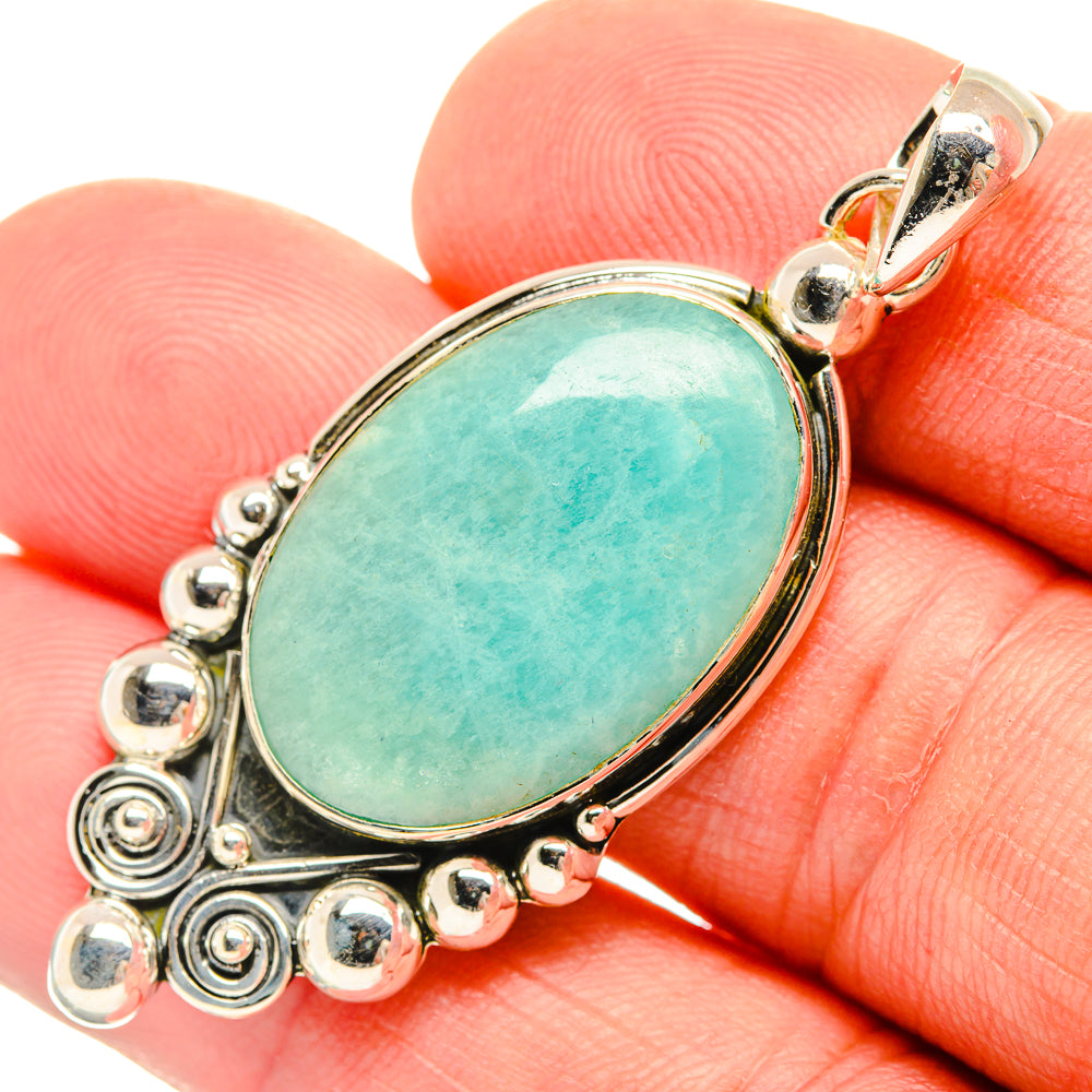 Amazonite Pendants handcrafted by Ana Silver Co - PD30618