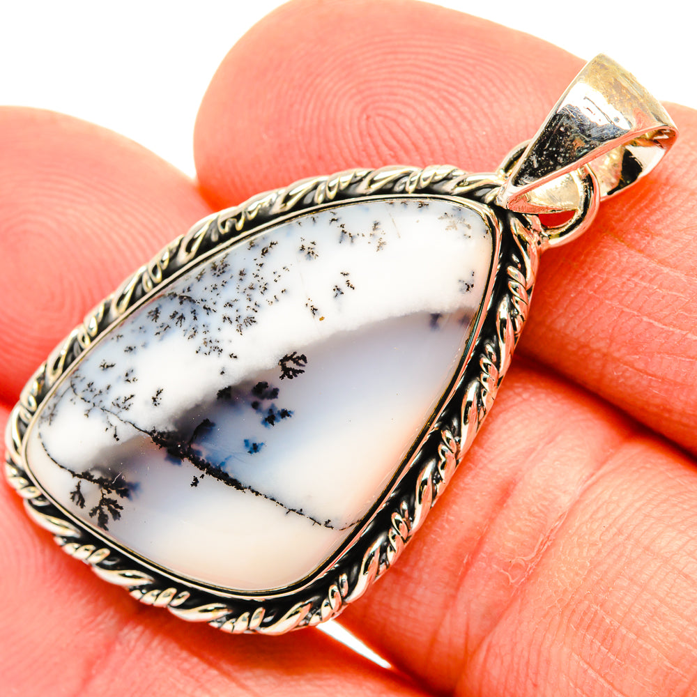 Dendritic Opal Pendants handcrafted by Ana Silver Co - PD30624