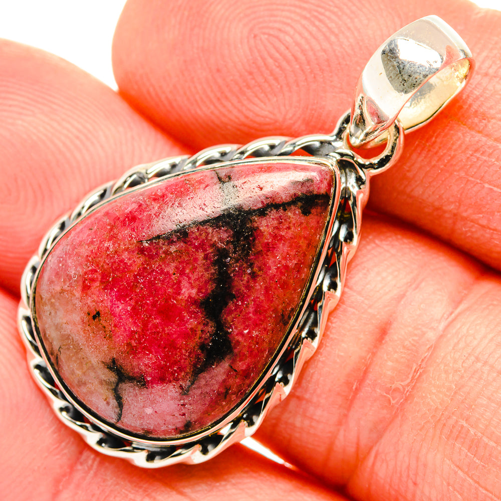 Rhodonite Pendants handcrafted by Ana Silver Co - PD30627