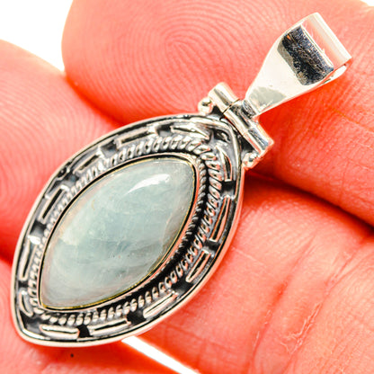 Aquamarine Pendants handcrafted by Ana Silver Co - PD30641