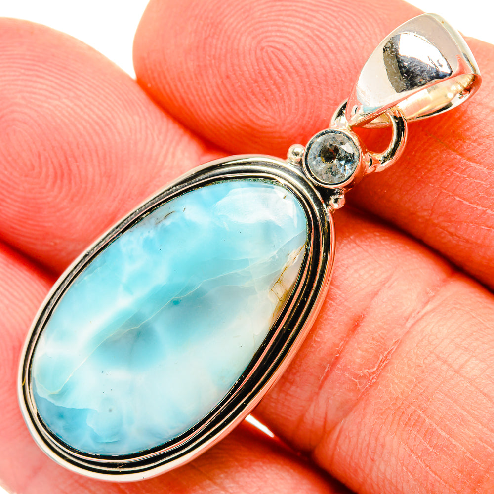 Larimar Pendants handcrafted by Ana Silver Co - PD30642