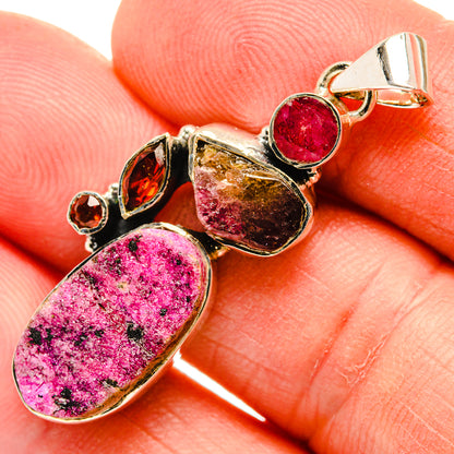 Cobalto Calcite Druzy Pendants handcrafted by Ana Silver Co - PD30645