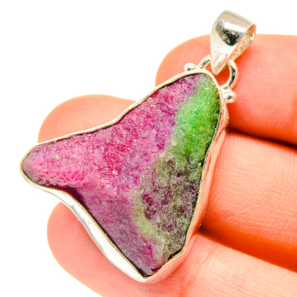 Ruby Zoisite Pendants handcrafted by Ana Silver Co - PD3065