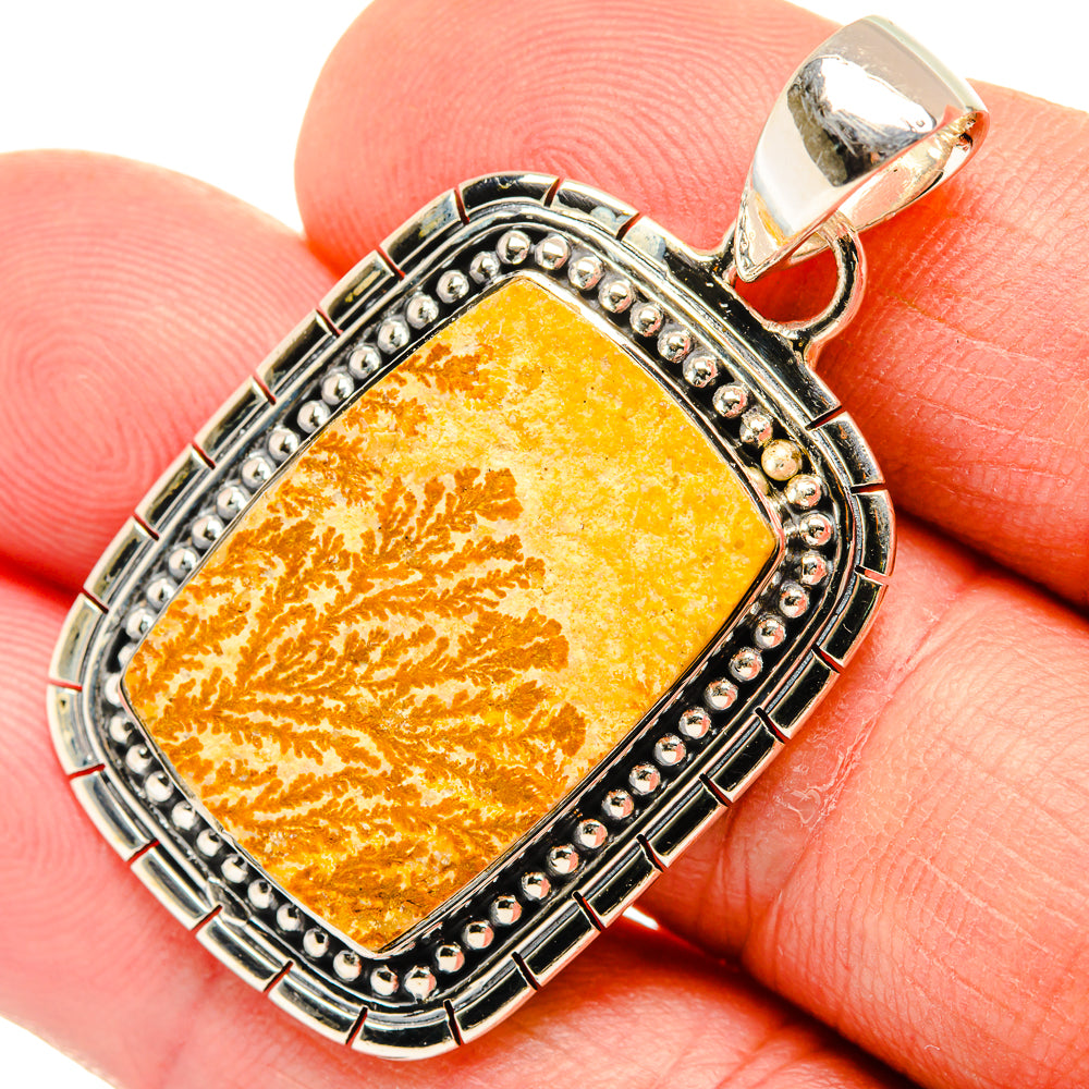 Germany Psilomelane Dendrite Pendants handcrafted by Ana Silver Co - PD30652