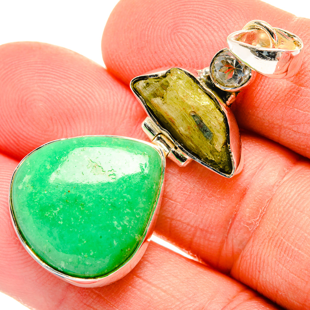 Amazonite Pendants handcrafted by Ana Silver Co - PD30654
