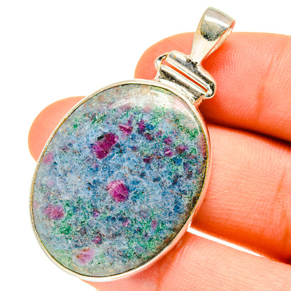 Ruby Fuchsite Pendants handcrafted by Ana Silver Co - PD3066
