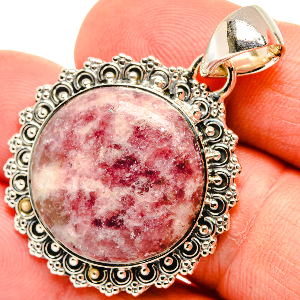 Lepidolite Pendants handcrafted by Ana Silver Co - PD30662