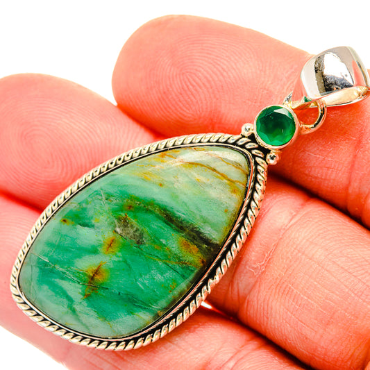 Peruvian Opal Pendants handcrafted by Ana Silver Co - PD30665