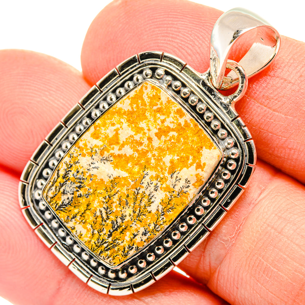Germany Psilomelane Dendrite Pendants handcrafted by Ana Silver Co - PD30667
