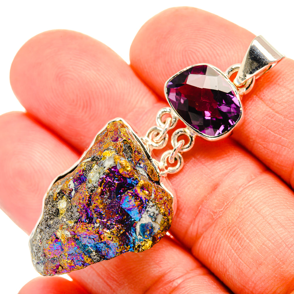 Titanium Druzy Pendants handcrafted by Ana Silver Co - PD30672