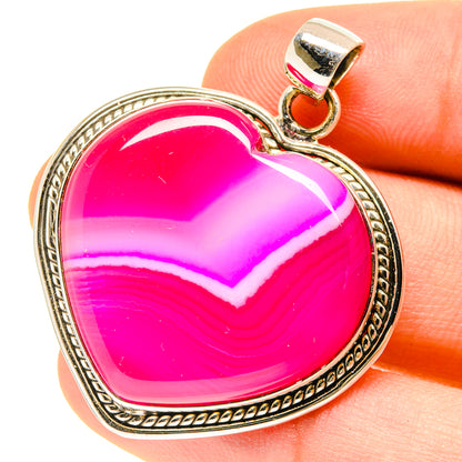 Pink Botswana Agate Pendants handcrafted by Ana Silver Co - PD3068