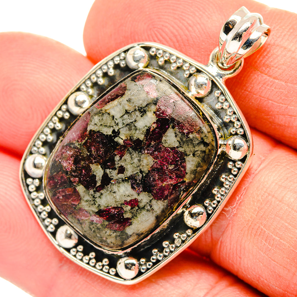 Russian Eudialyte Pendants handcrafted by Ana Silver Co - PD30689