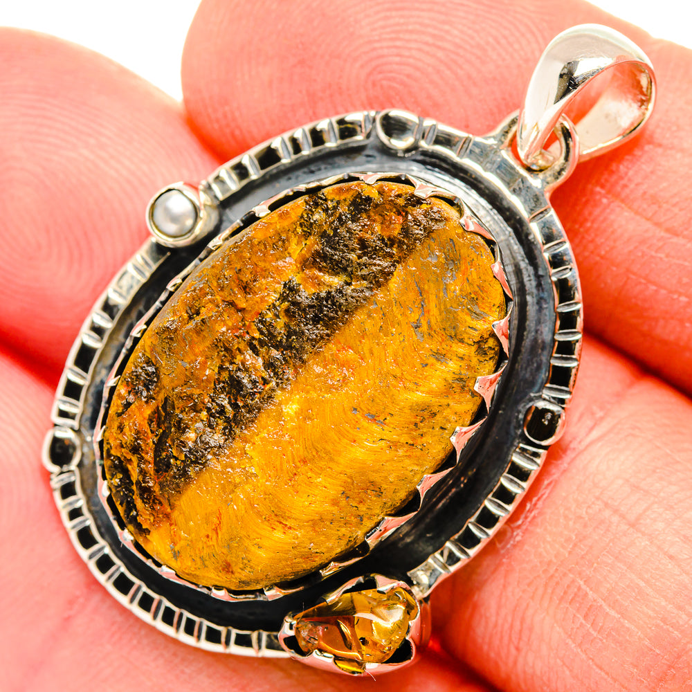 Tiger Eye Pendants handcrafted by Ana Silver Co - PD30690
