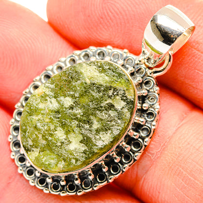 Green Tourmaline Pendants handcrafted by Ana Silver Co - PD30693