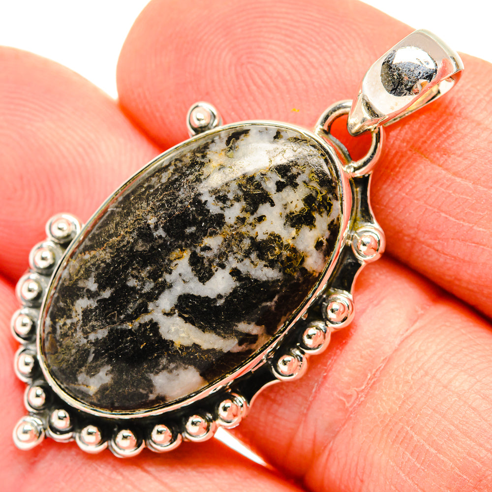 Pyrite Agate Pendants handcrafted by Ana Silver Co - PD30697