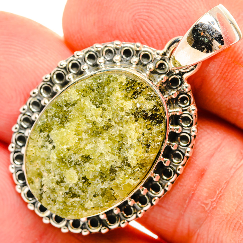 Green Fuchsite Pendants handcrafted by Ana Silver Co - PD30708