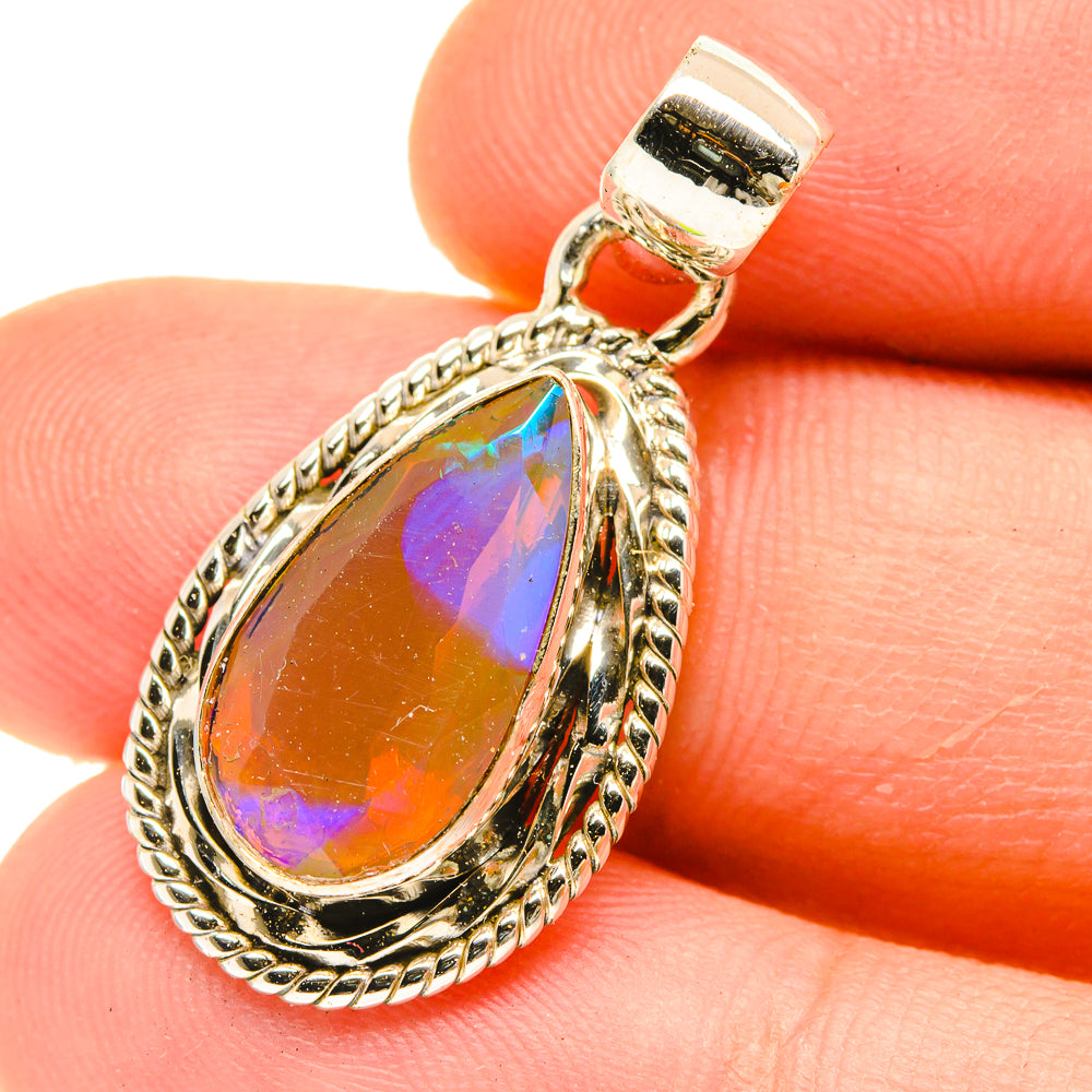 Ethiopian Opal Pendants handcrafted by Ana Silver Co - PD3071