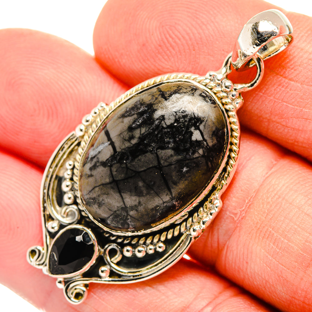 Picasso Jasper Pendants handcrafted by Ana Silver Co - PD30712