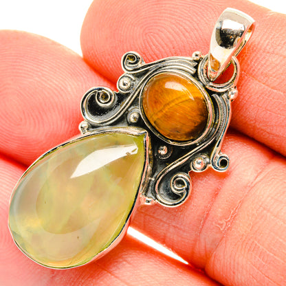 Prehnite Pendants handcrafted by Ana Silver Co - PD30721