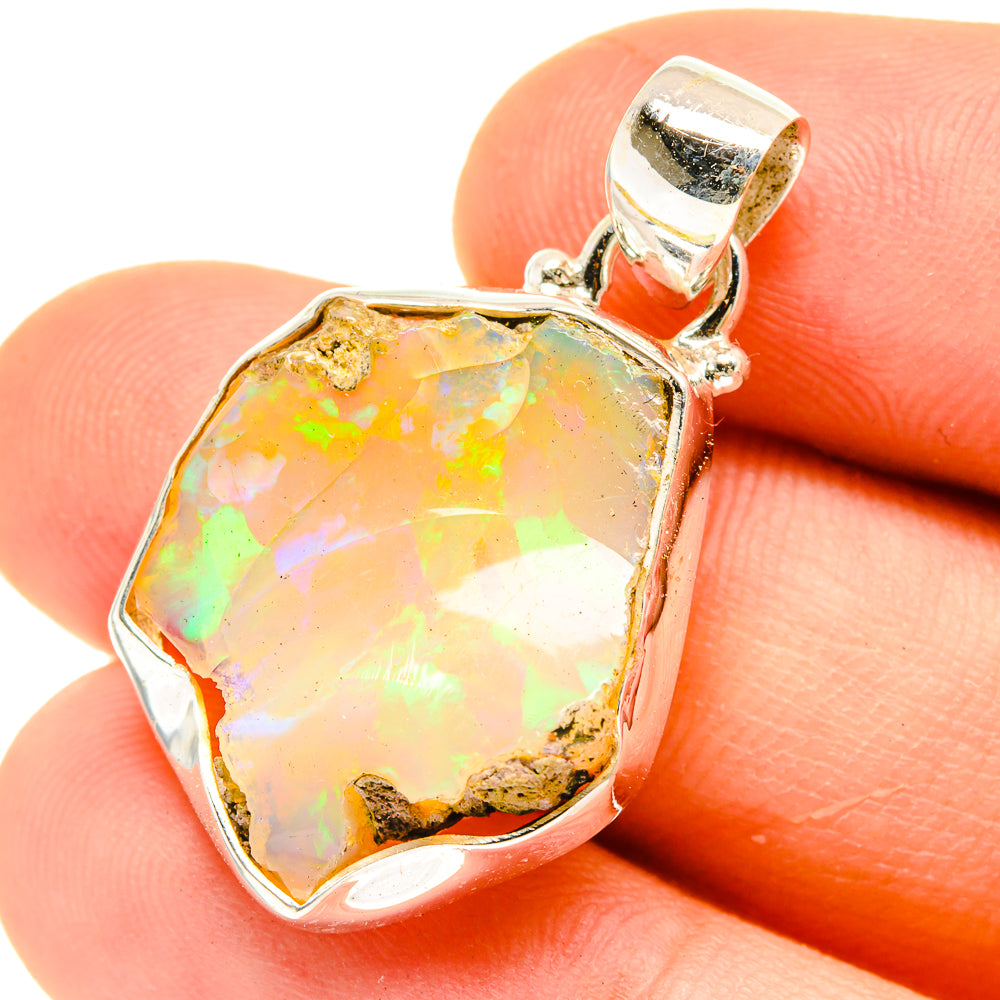 Ethiopian Opal Pendants handcrafted by Ana Silver Co - PD3073