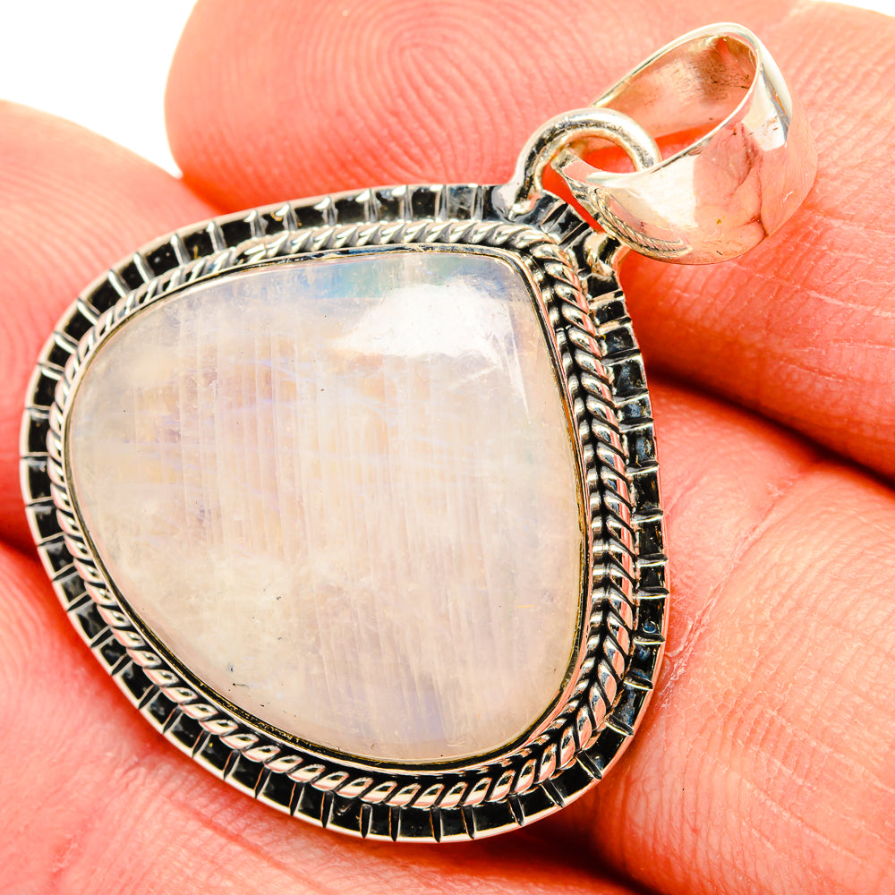 Rainbow Moonstone Pendants handcrafted by Ana Silver Co - PD30735