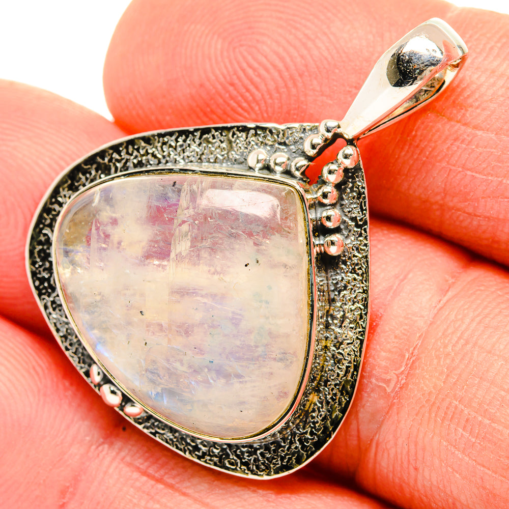 Rainbow Moonstone Pendants handcrafted by Ana Silver Co - PD30739