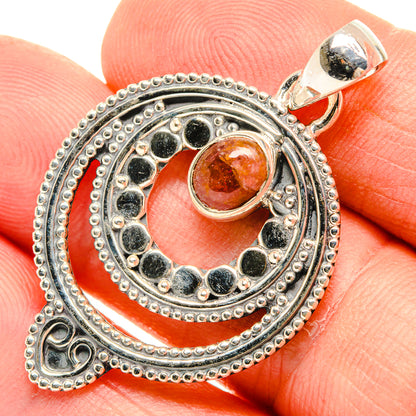 Pink Tourmaline Pendants handcrafted by Ana Silver Co - PD30749