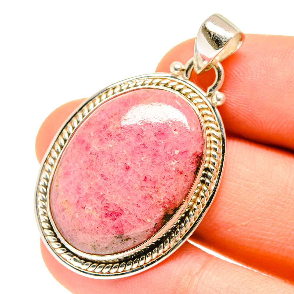 Rhodonite Pendants handcrafted by Ana Silver Co - PD3076