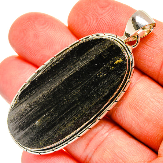 Black Tourmaline Pendants handcrafted by Ana Silver Co - PD30763