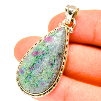 Ruby Fuchsite Pendants handcrafted by Ana Silver Co - PD3077