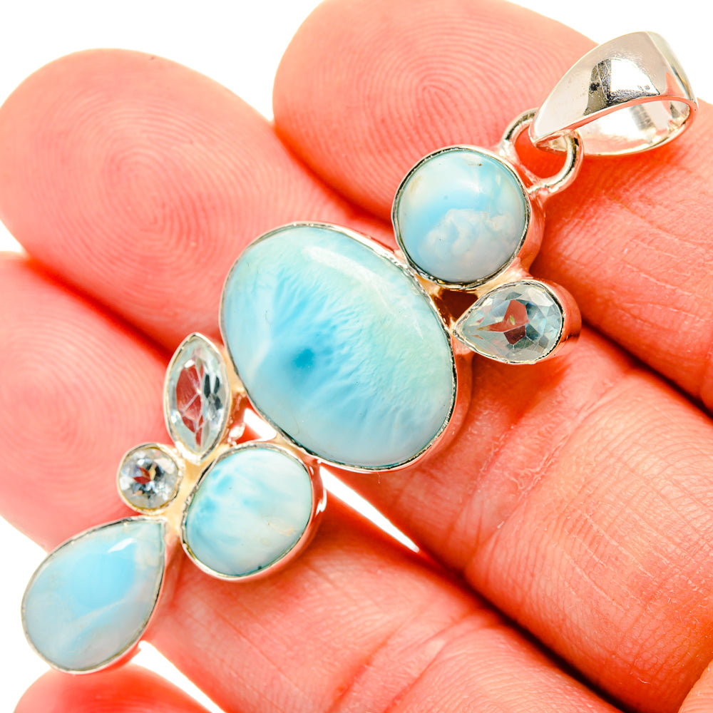Larimar Pendants handcrafted by Ana Silver Co - PD30771